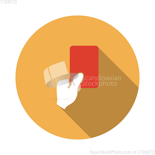 Image of Soccer Referee Hand With Card Icon