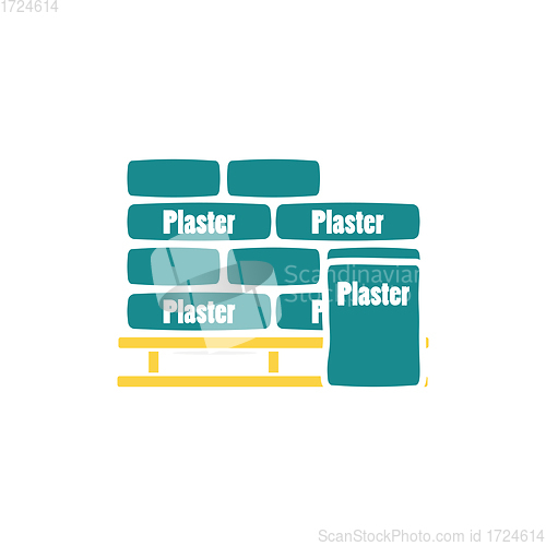 Image of Palette with plaster bags icon