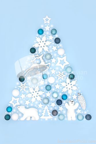 Image of Abstract Festive Christmas Tree Concept Shape