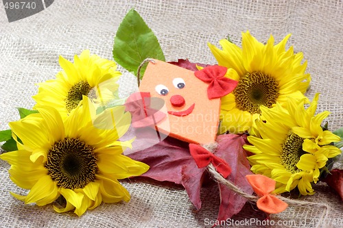 Image of Decoration with Sunflowers