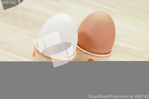Image of White and Brown Egg