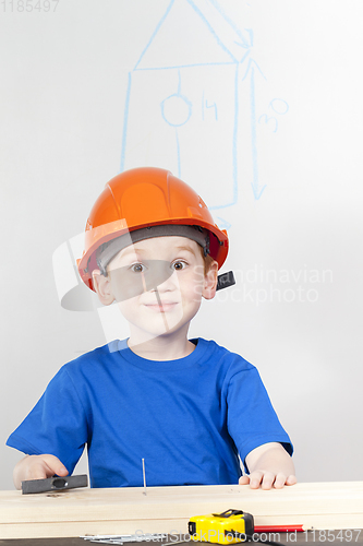 Image of boy in a helmet