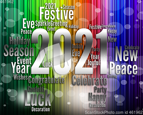 Image of Twenty Twenty One Shows 2021 New Year Celebrating