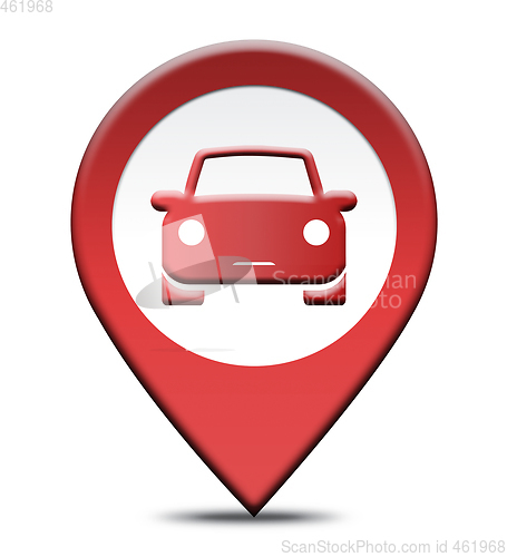 Image of Car Rental Location Shows Automobile Hire Places