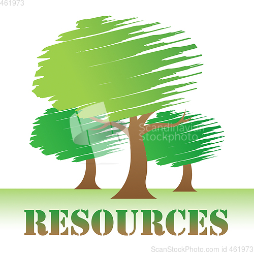 Image of Resources Trees Means Natural Sources And Nature