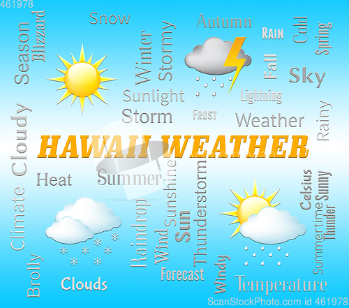 Image of Hawaii Weather Shows Hawaiian Outlook And Forecast