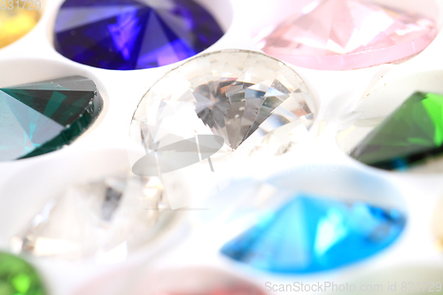 Image of color diamonds texture