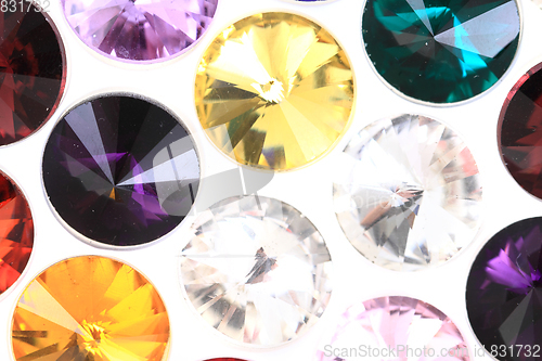 Image of color diamonds texture