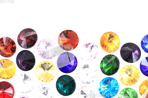 Image of color diamonds texture