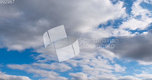 Image of cloudy morning sky, nature background