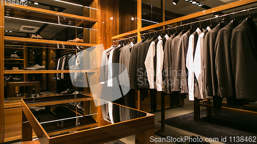 Image of A luxury store with men clothing.