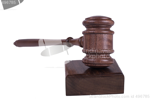 Image of gavel on white