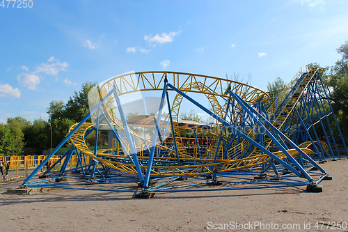 Image of fast attraction roller-coaster