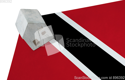 Image of Small house on a flag - Trinidad and Tobago