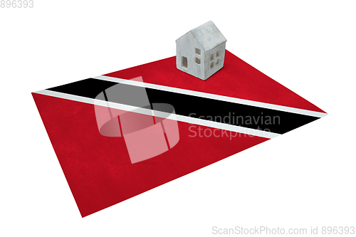Image of Small house on a flag - Trinidad and Tobago