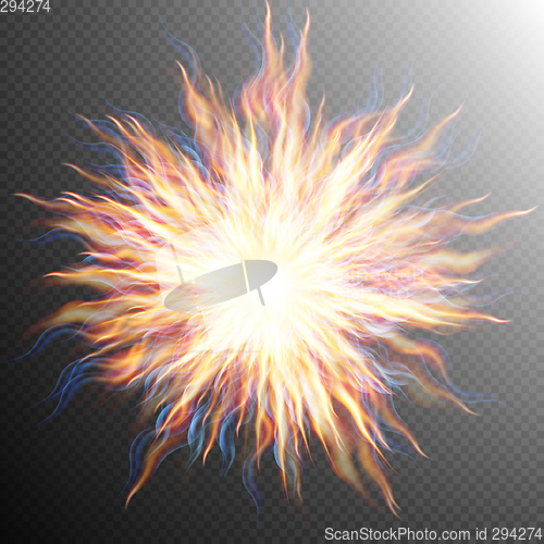 Image of Explosion, big bang, fire burst. EPS 10