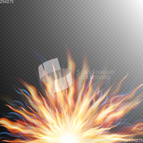 Image of Explosion, big bang, fire burst. EPS 10