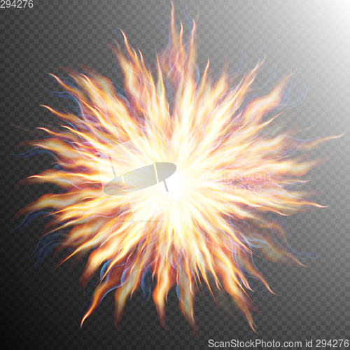 Image of Explosion, big bang, fire burst. EPS 10