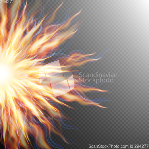 Image of Explosion, big bang, fire burst. EPS 10