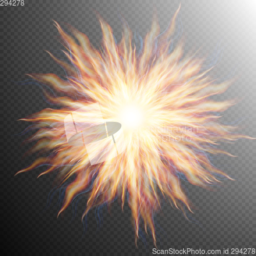 Image of Explosion, big bang, fire burst. EPS 10