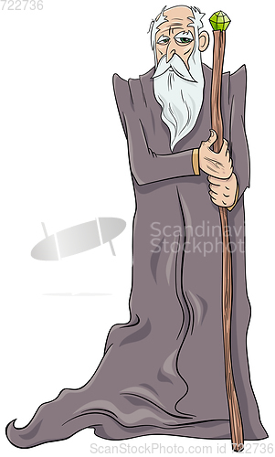 Image of old wizard cartoon character