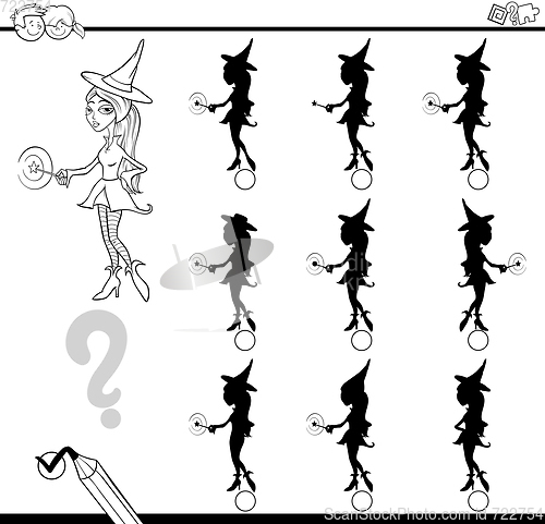 Image of shadow and differences activity