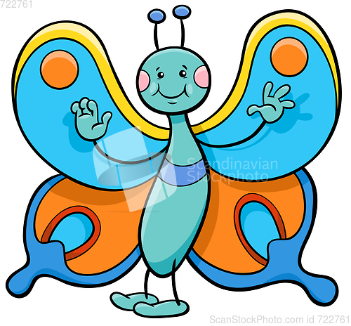 Image of butterfly cartoon character