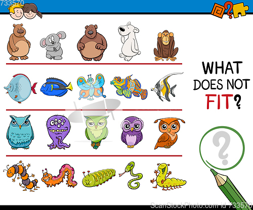 Image of find mismatched picture game