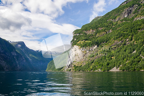 Image of Dramatic fjord landscape in Norway