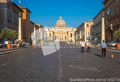 Image of Cupola of Saint Peter Cathedral in Vatican