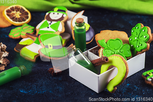 Image of Gingerbreads cookies for Patrick\'s day