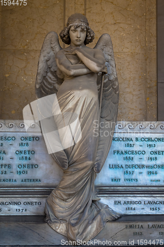 Image of Angel in Genoa Cemetery (1882)