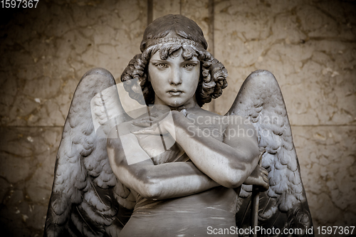 Image of Angel in Genoa Cemetery (1882)