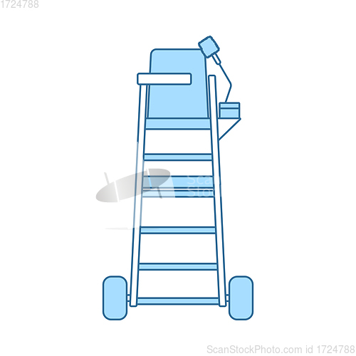 Image of Tennis Referee Chair Tower Icon