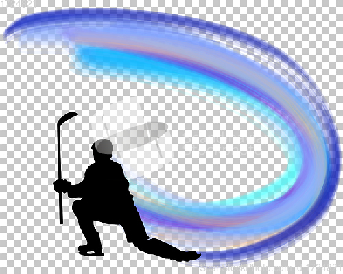 Image of Hockey player silhouette