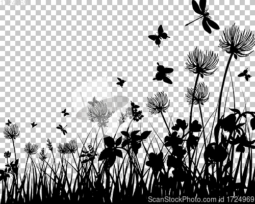 Image of meadow silhouettes