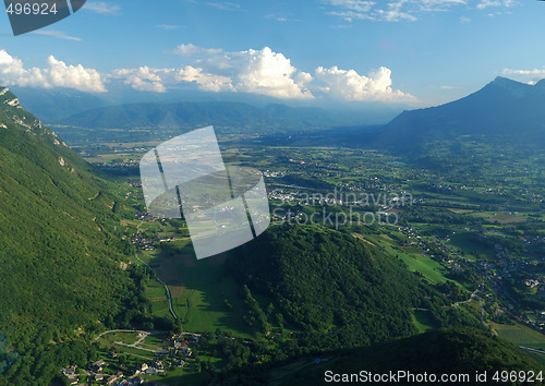 Image of Aerial view of the south valley of Chambery
