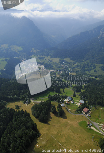 Image of Aerial view of Chartreuse valley