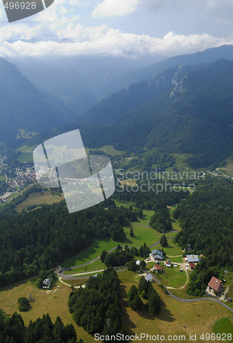 Image of Aerial view Chartreuse valley