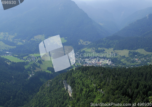 Image of Aerial shot of Chartreuse valley