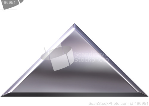 Image of 3D Silver Pyramid