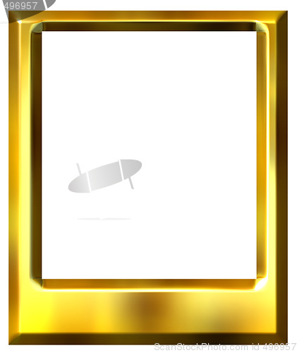 Image of 3D Golden Photo Frame