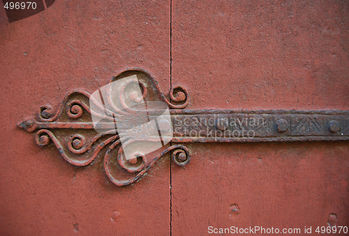 Image of rusty iron ornament
