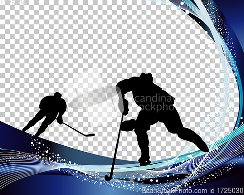 Image of Hockey player silhouette