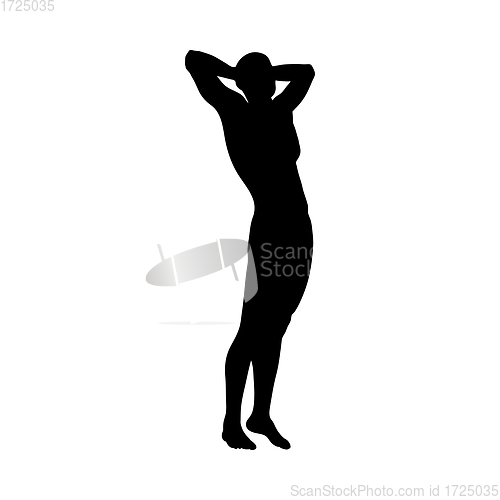 Image of Standing Pose Man Silhouette