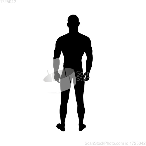 Image of Standing Pose Man Silhouette