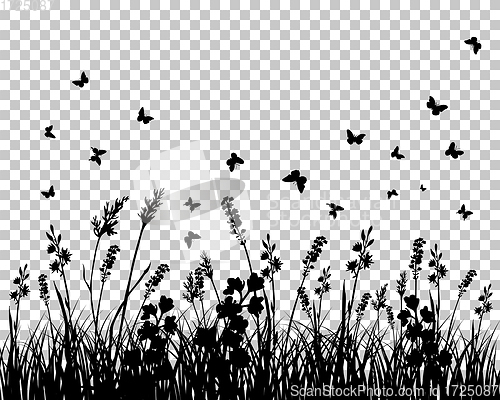 Image of meadow silhouettes