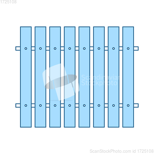 Image of Icon Of Construction Fence In Ui Colors