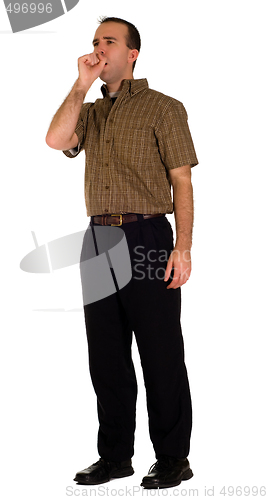 Image of Man Coughing