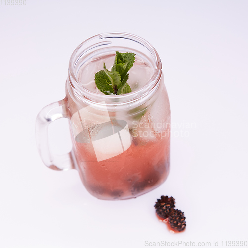 Image of Soft drinks. Homemade lemonade.